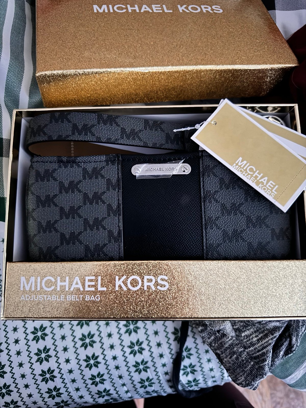 Michael Kors Adjustable Belt Bag Black