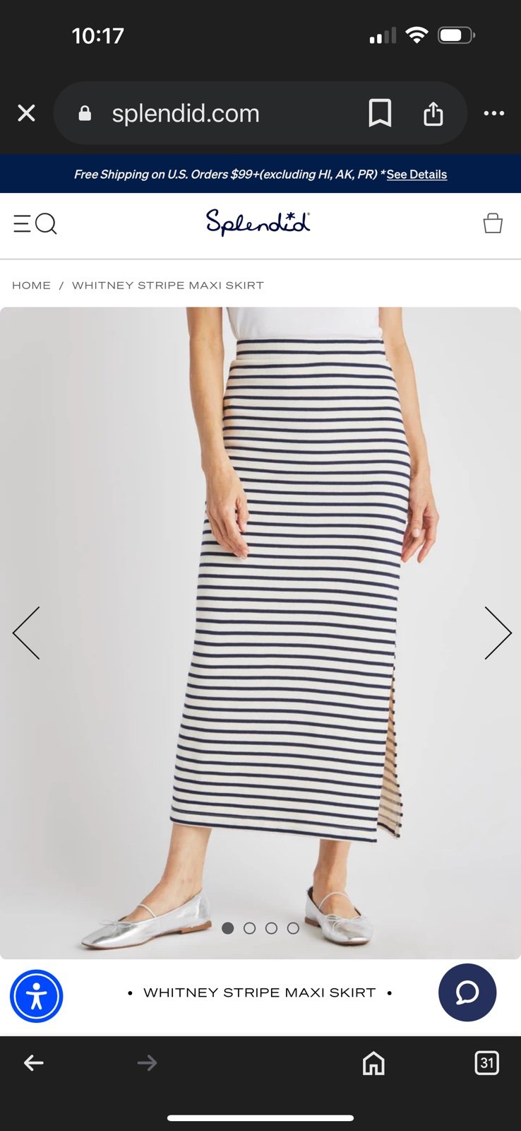 Splendid Maxi Skirt size small NWT