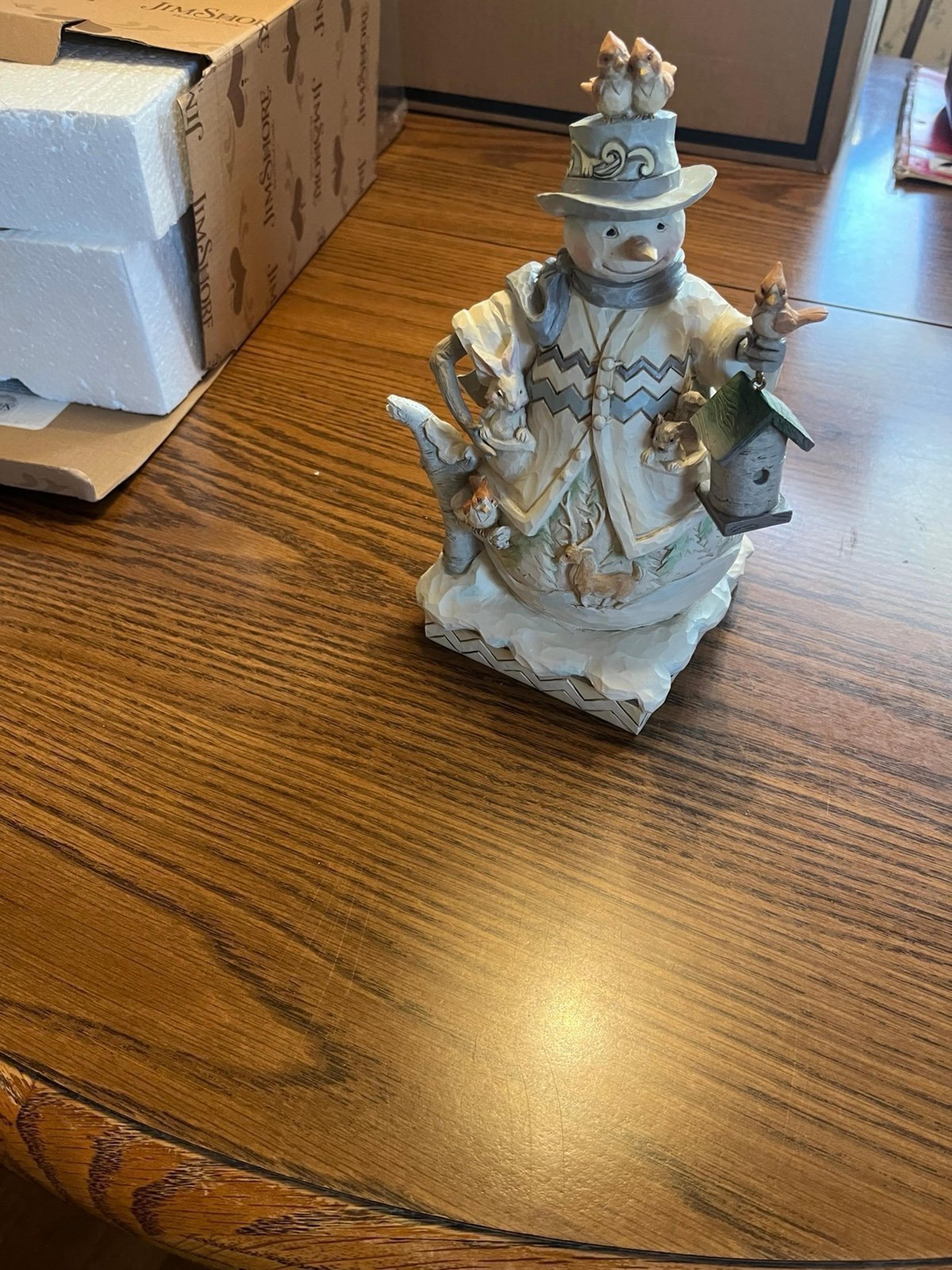 Jim Shore Sing For Winter White Woodland Snowman