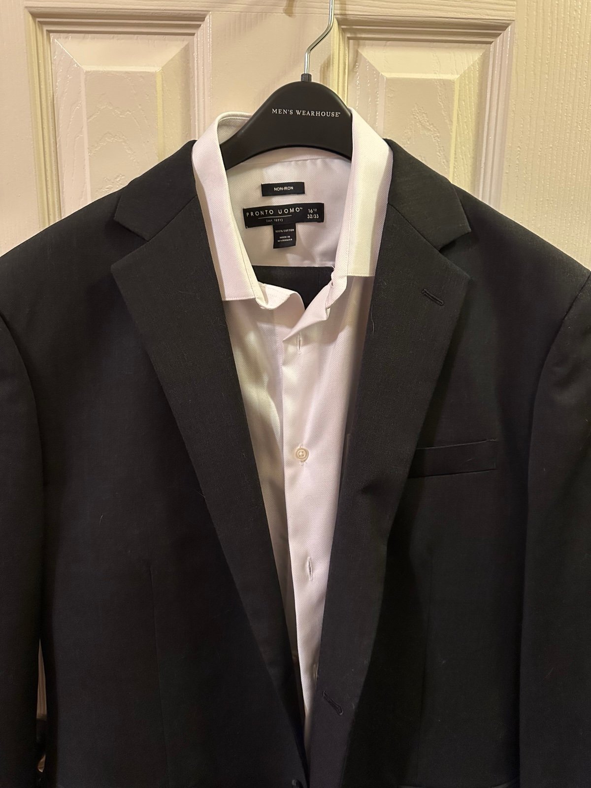 Men’s dress shirt and jacket