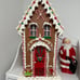 26 inch New 2023 Red Candy Cane Gingerbread House