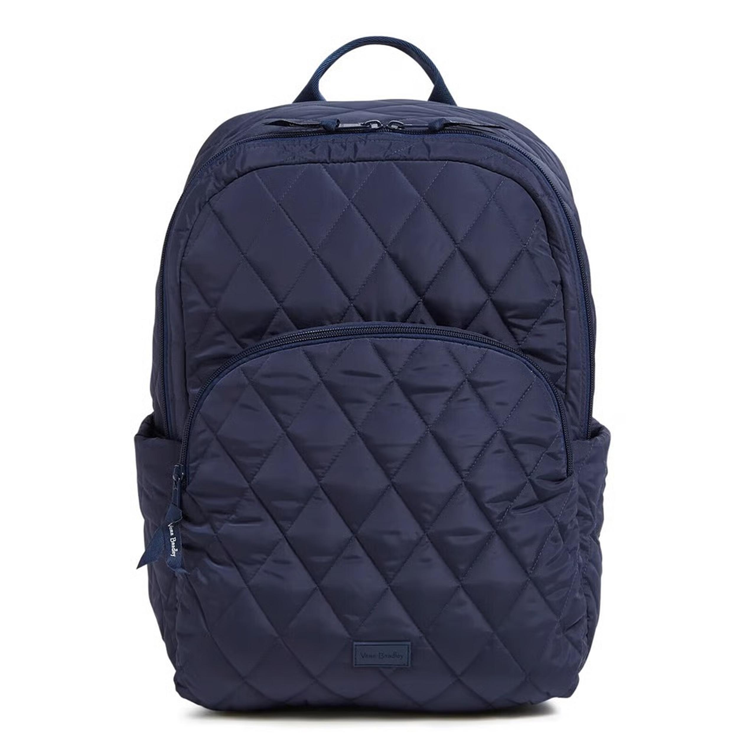 New Vera Bradley Ultralight Medium quilted Backpack in scroll navy $185
