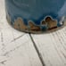 Blue & Copper Luster Pottery Pitcher Vessel Vase Crazing Art Deco Jug