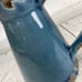 Blue & Copper Luster Pottery Pitcher Vessel Vase Crazing Art Deco Jug