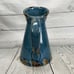 Blue & Copper Luster Pottery Pitcher Vessel Vase Crazing Art Deco Jug