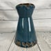Blue & Copper Luster Pottery Pitcher Vessel Vase Crazing Art Deco Jug