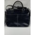 Franklin Covey Black Leather Multifunctional Business Unisex Briefcase