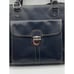 Franklin Covey Black Leather Multifunctional Business Unisex Briefcase