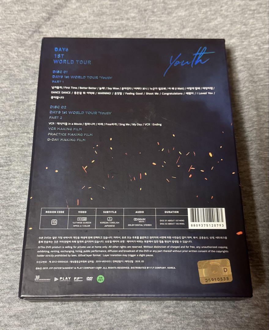 DAY6 DAY 6 1ST WORLD TOUR Youth OFFICIAL GOODS LENTICULAR