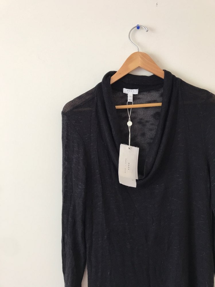 Soft Joie Black Cowlneck Sweater Sz S