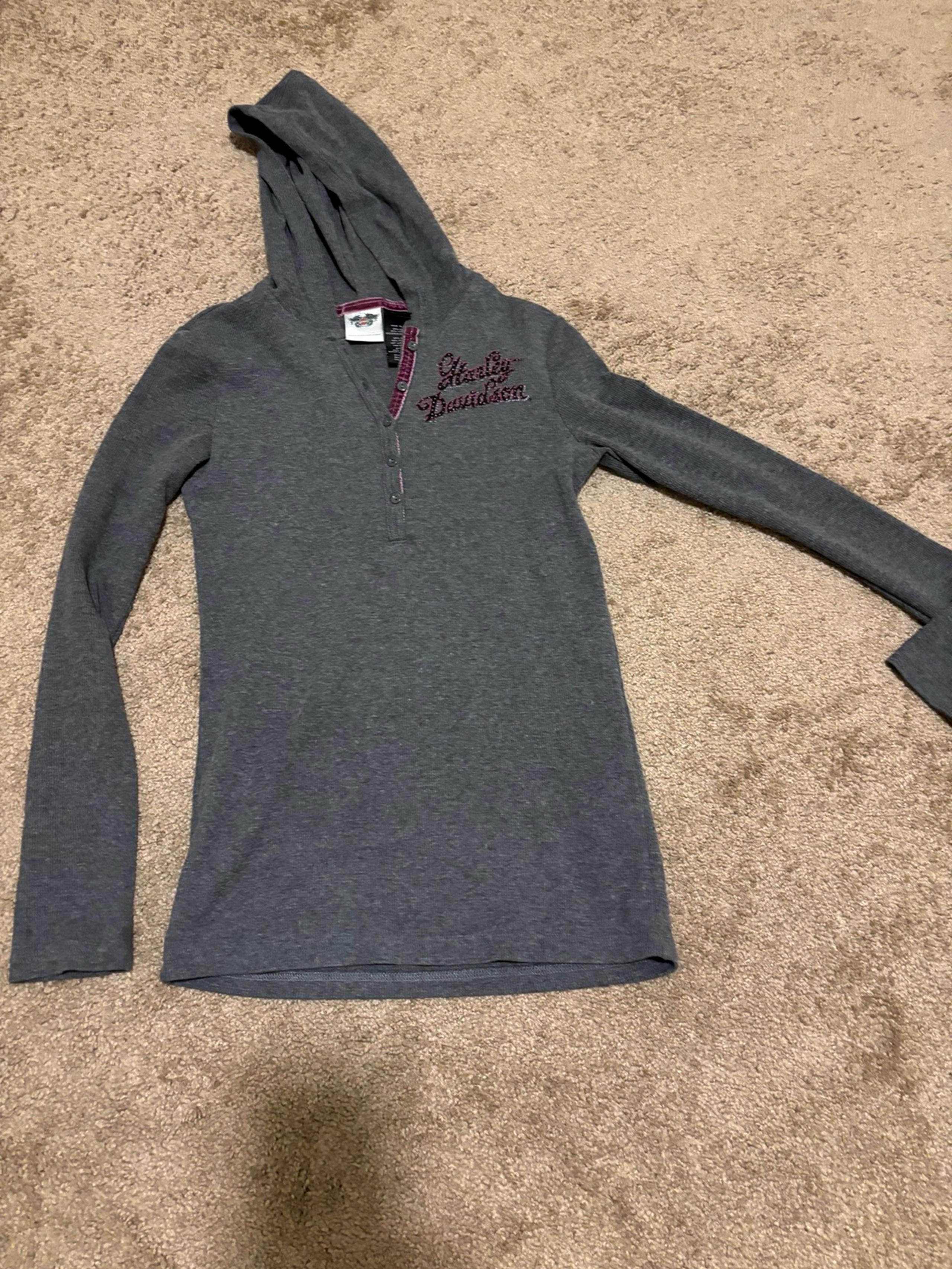 Y2K HARLEY DAVIDSON HOODIE TOP