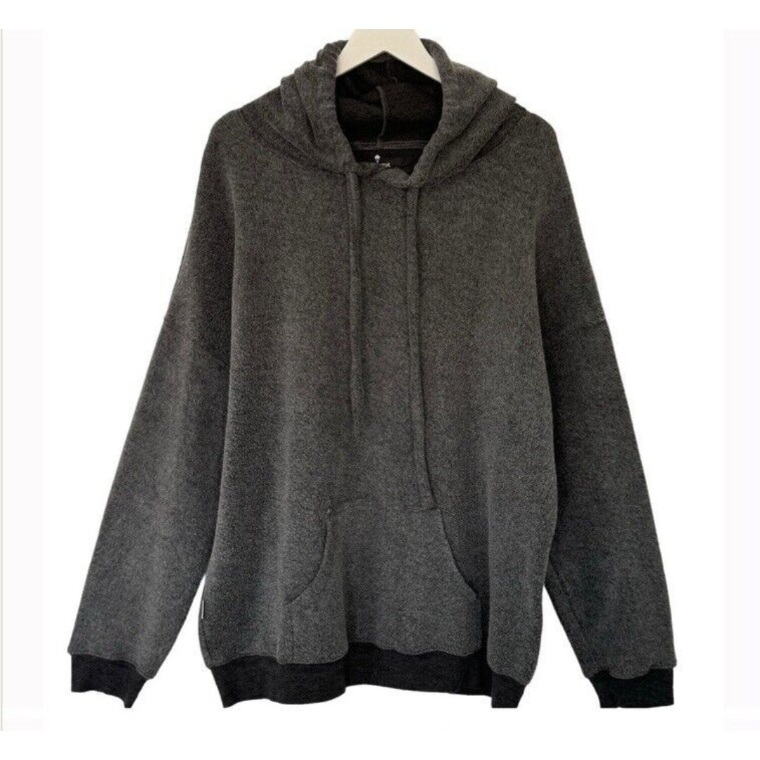 Soft Serve Clothing Hoodie Cloud Cotton Gray Fleece Unisex Oversized Pristine 2X