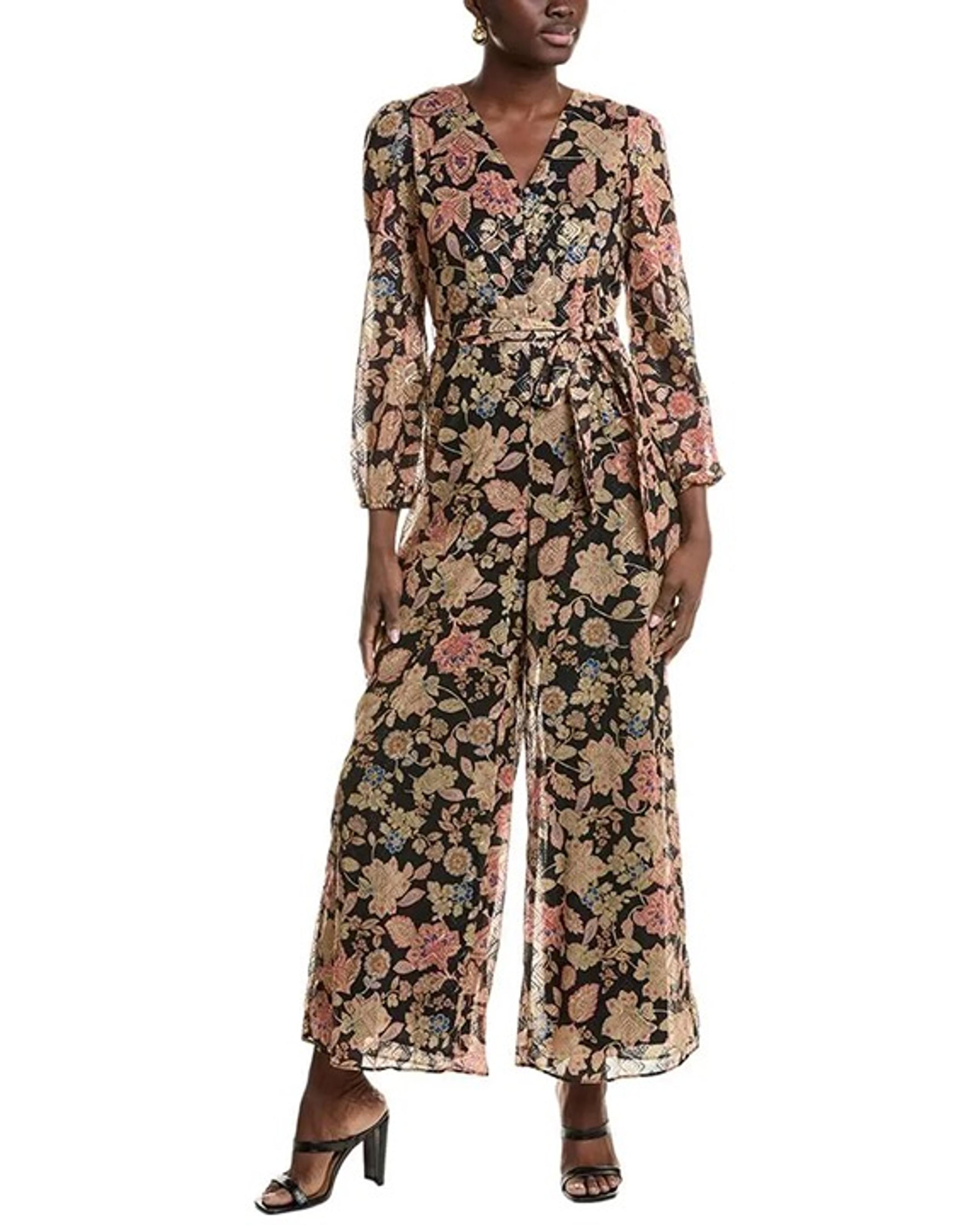 Vince Camuto Women's Foil Pattern Jumpsuit