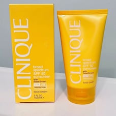 New Sealed Clinique SPF 50 Sunscreen with Solar Smart Body Cream Full size 150ml