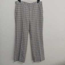 Farah Plaid Wide Leg Rockabilly Golf Disco Retro Pant Vintage 60s 70s USA 34x29