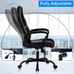 Massage Gaming Chair Office Ergonomic Racing Desk Chair Swivel Computer Chair