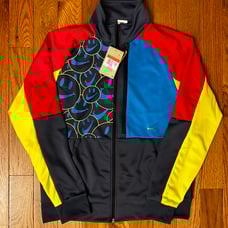 Nike Smiley Faces Logo Track Jacket Size Large NEW