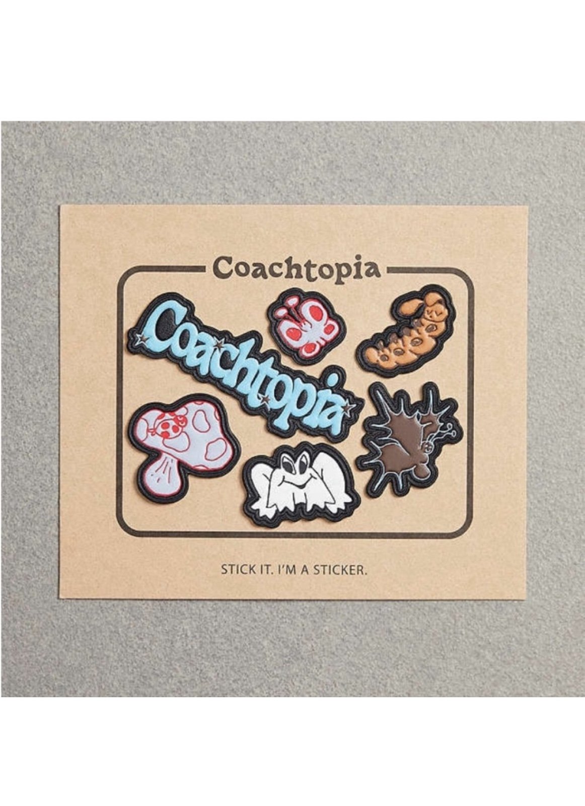 Coach/Coachtopia leather sticker CQ506