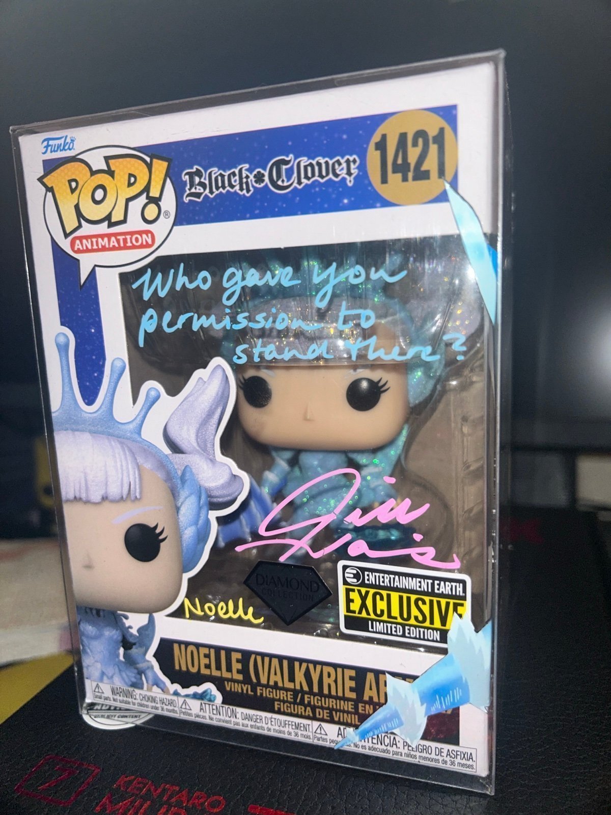 Funko pop black clover signed Noelle (Valkrie armor)