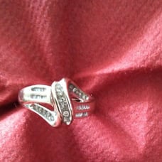 10 kt white gold ring