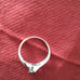 10 kt white gold ring