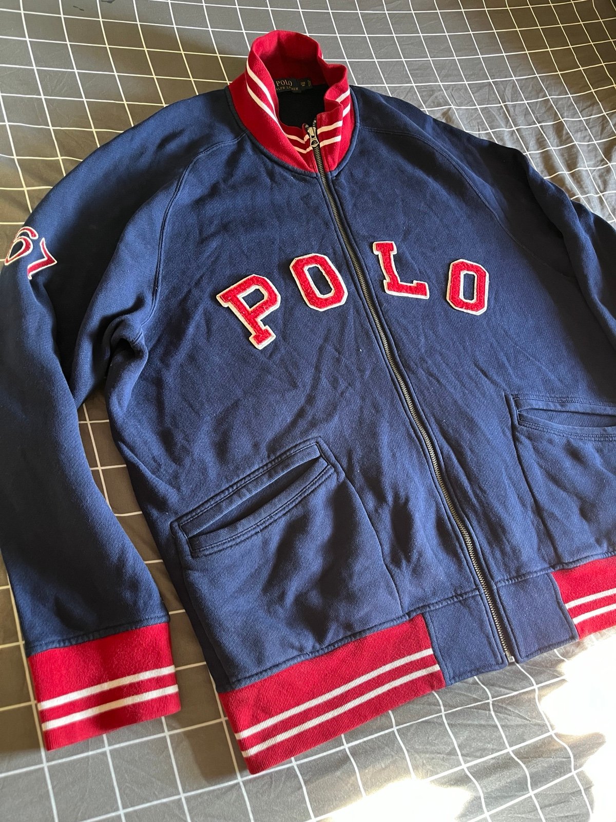 Polo Ralph Lauren Full Zip Spell out Varsity Jacket