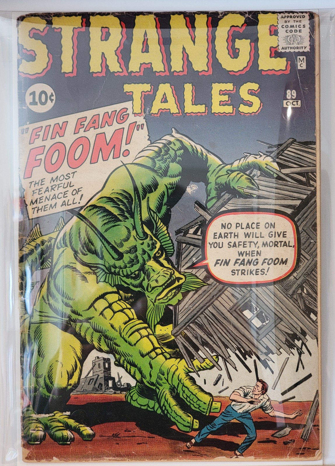 STRANGE TALES #89 G+ 1st App Fin Fang Foom* 1961 Jack Kirby, Silver Age Treasure