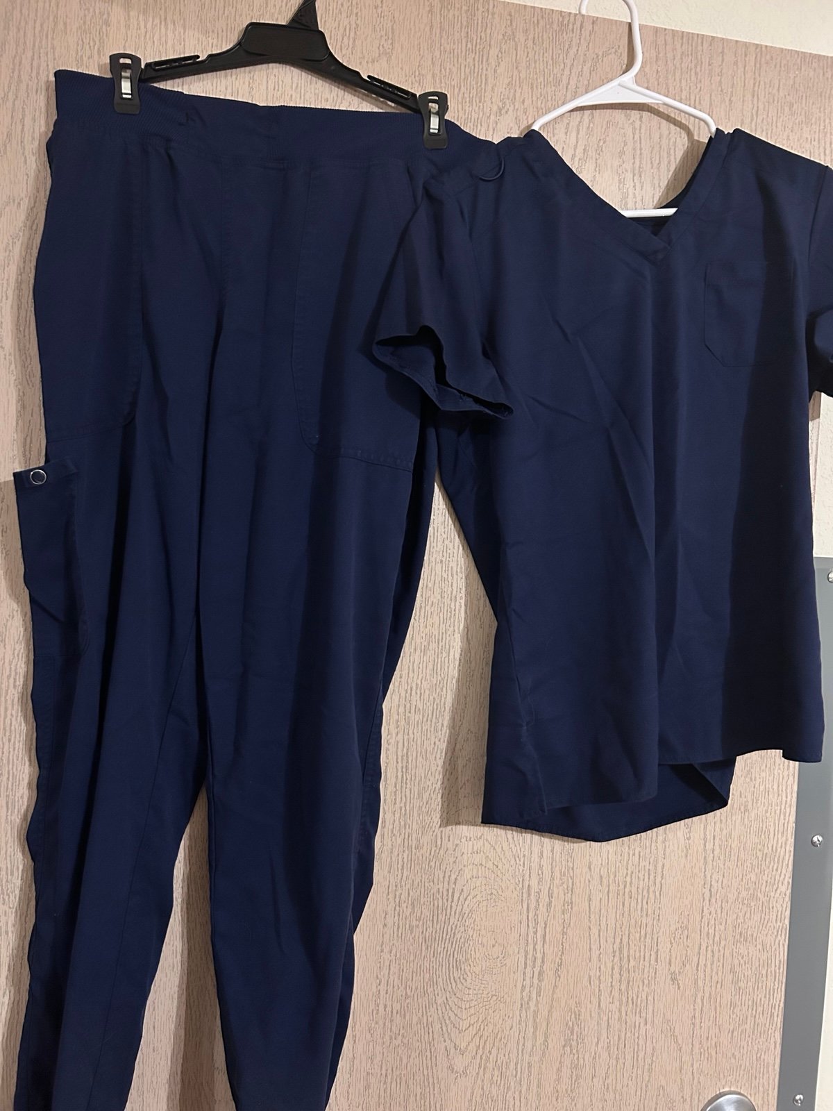 Navy Blue Med Couture Scrub Set