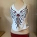 Harley Davidson Medium White Leather Moon Dream Halter