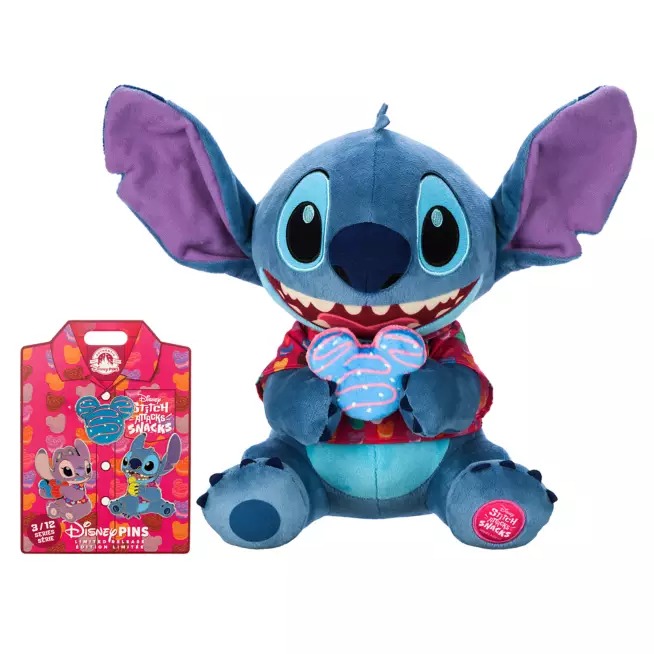 DISNEY Stitch Attacks Snacks Macaron Collection 12 Plush & Pin Set NEW! LIMITED