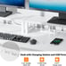 Computer Desk with Drawer and Power Outlets, 47 Office Desk