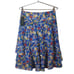 Lauren Ralph Lauren Floral Tiered Ruffled A-Line Skirt Sz 4 Blue Multicolor