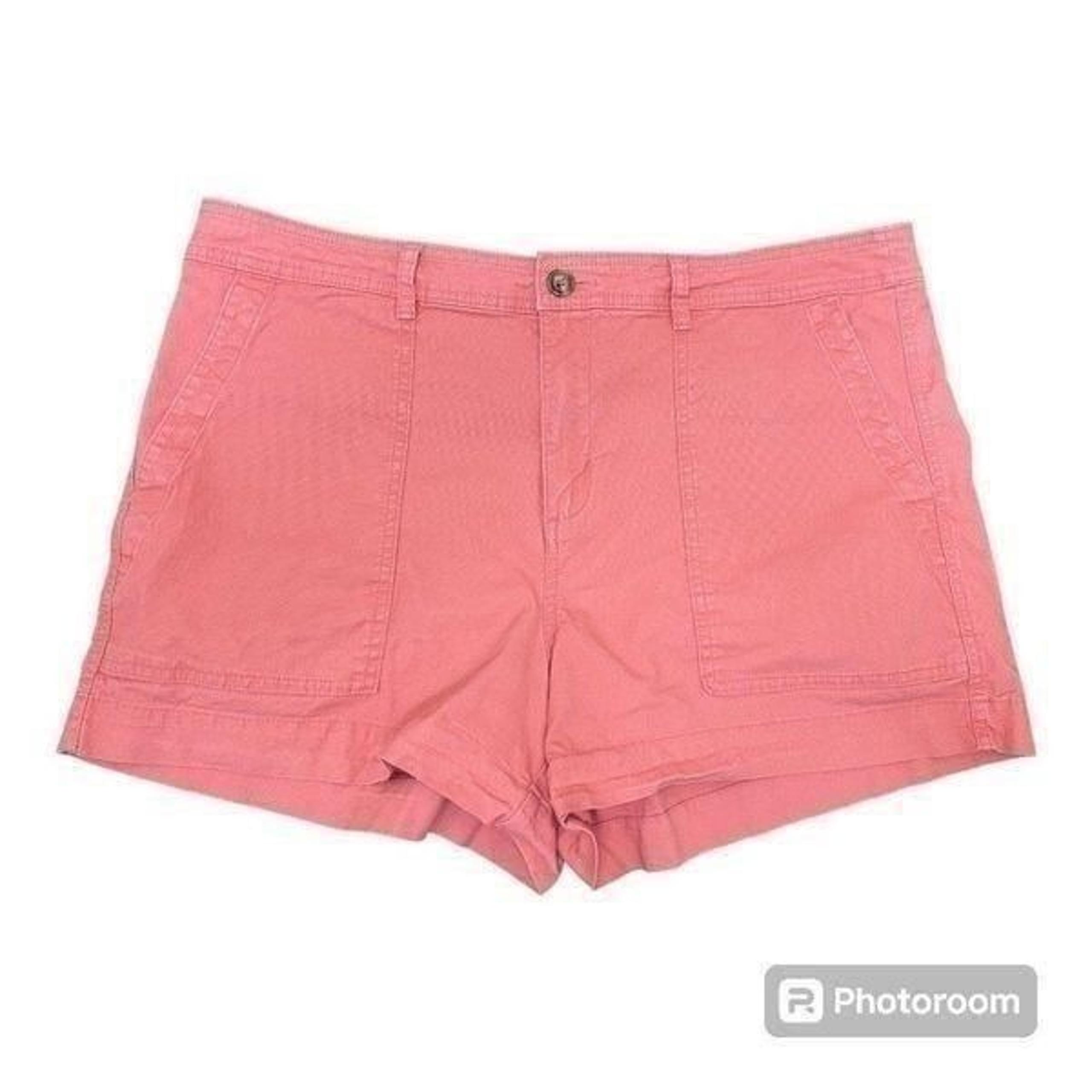 A New Day Stretch High Rise Utility Short Pink 3.5" Women’s Plus Size 18