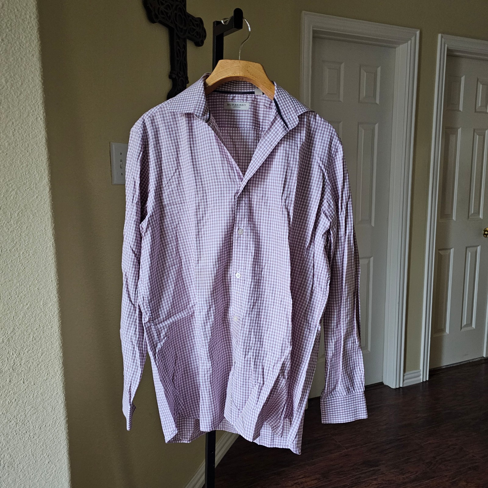 Burberry Dress Cotton Shirt Size 16.5/42