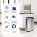 Kitchen Trash Can with Lid 13 Gallon Automatic Garbage Can