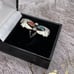 Vintage Handmade Kingman Turquoise & Coral Shadowbox Unique Sterling Silver Ring