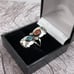 Vintage Handmade Kingman Turquoise & Coral Shadowbox Unique Sterling Silver Ring