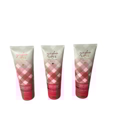 Bath & Body Works Gingham Love (Freesia,Berries) Body Cream Hyaluronic Acid x3