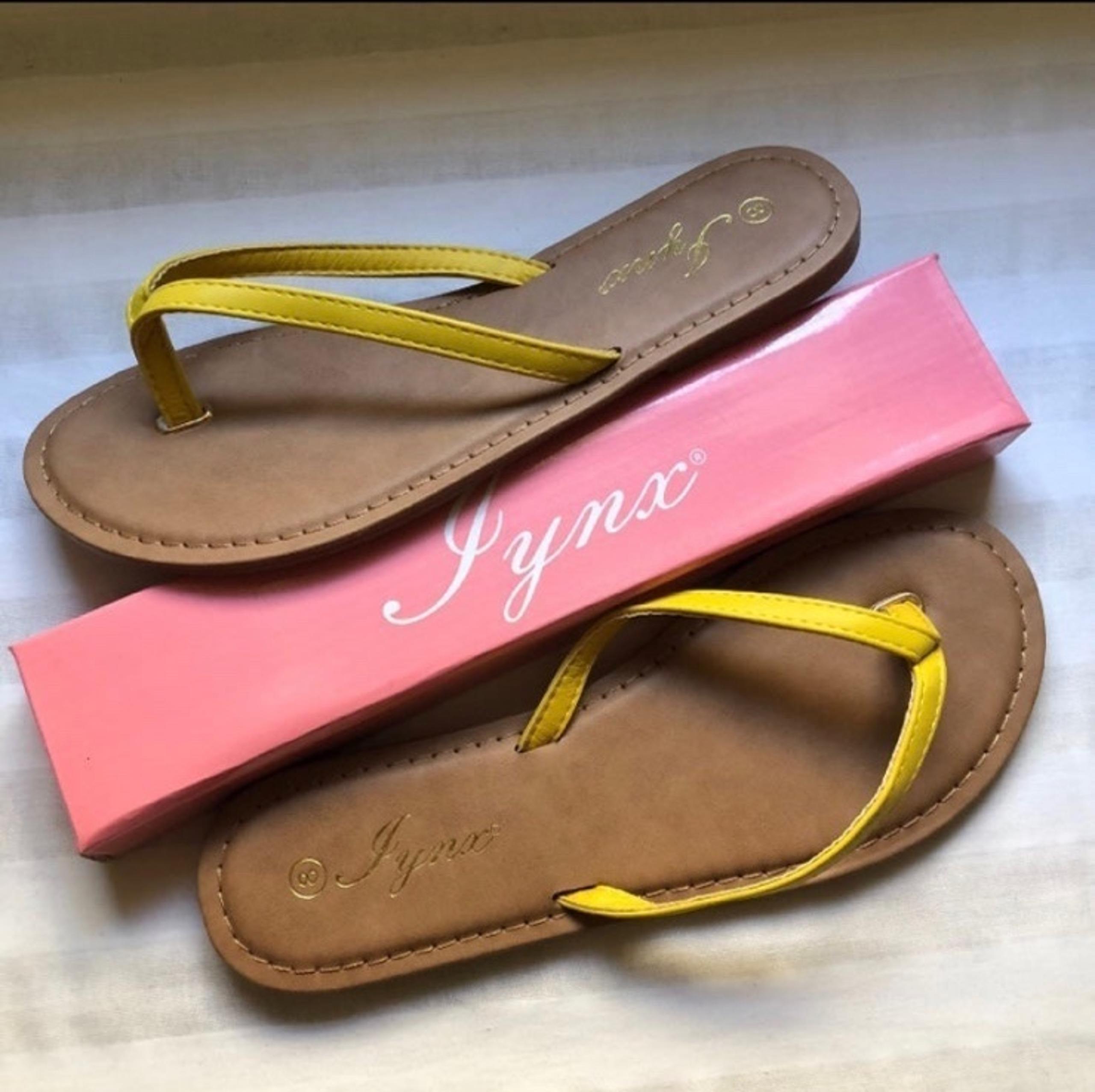 New Yellow Strap Sandals, 8