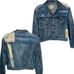 Polo Ralph Lauren Denim Jacket Womens Medium Stars Stripes Patchwork Trucker