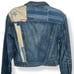 Polo Ralph Lauren Denim Jacket Womens Medium Stars Stripes Patchwork Trucker