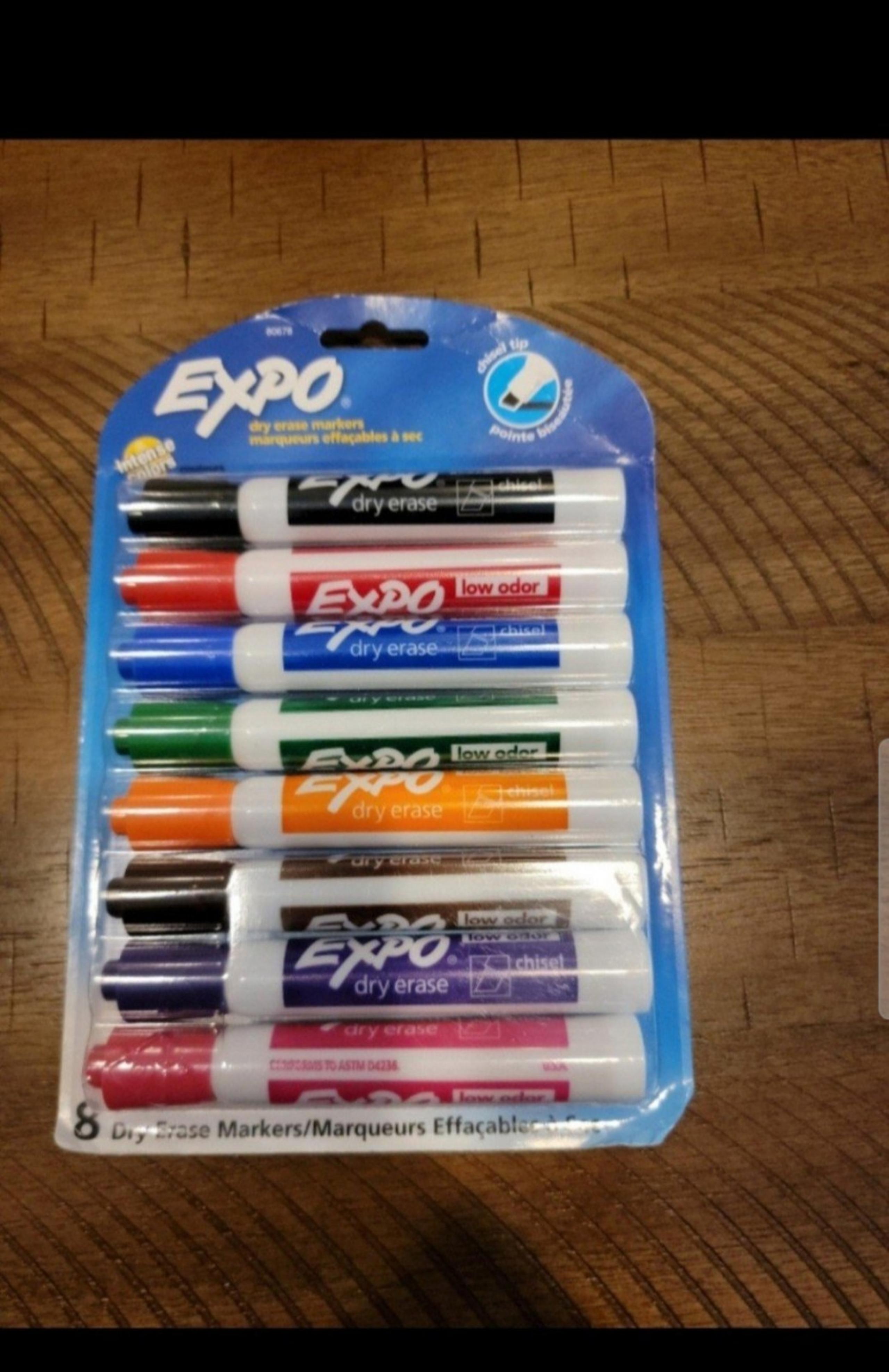 Dry Erase Markers EXPO Intense Colors Chisel Tip 8ct