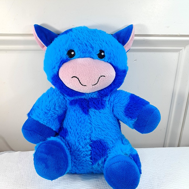 Chance & Friends Saint the Cow Plush Dog Toy blue spots PetSmart Pet Smart soft