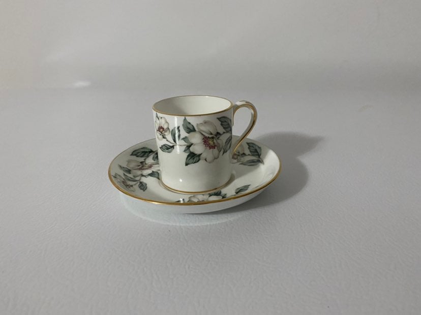 Signed Crown Staffordshire Fine Bone China Tea Cup Saucer