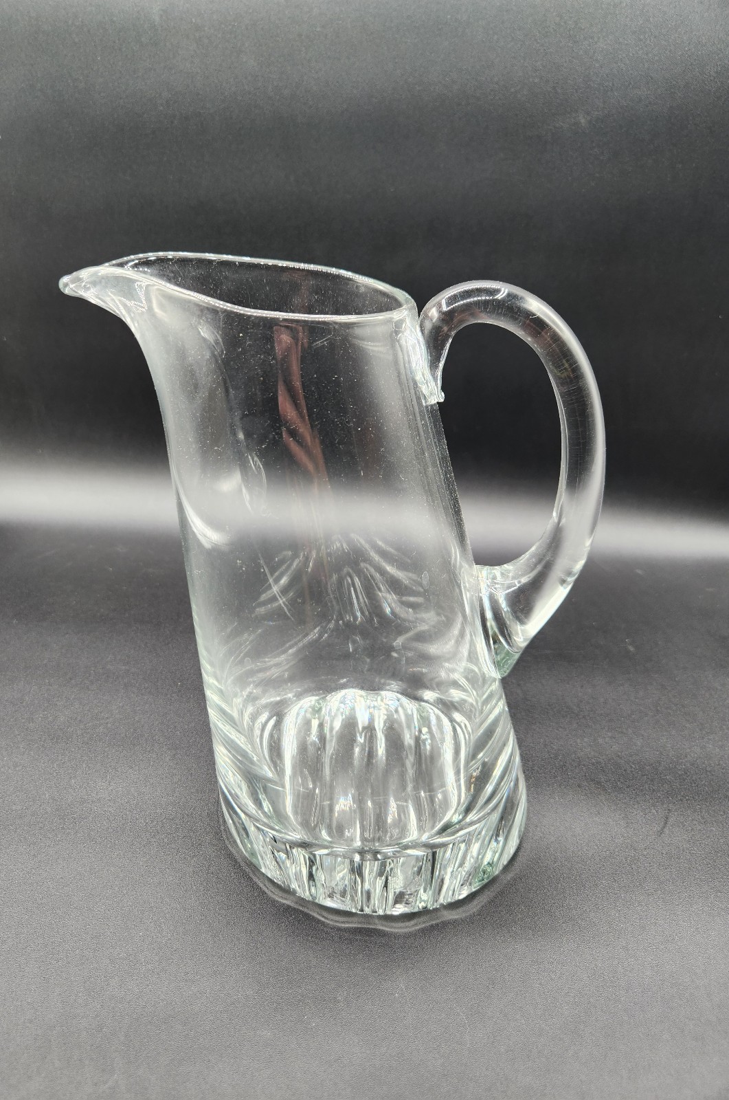 Schott Zwiesel Glass Jug Model 10 Grad, Tilted By 10 Degrees, Ribbed Bottom