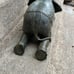 Antique Bronze Kneeling Elephant Candle Holder 20lbs RARE