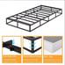 Bednowitz Twin Box Spring, 9 Inch High Profile Box-Spring with Fabric Bed Cover,