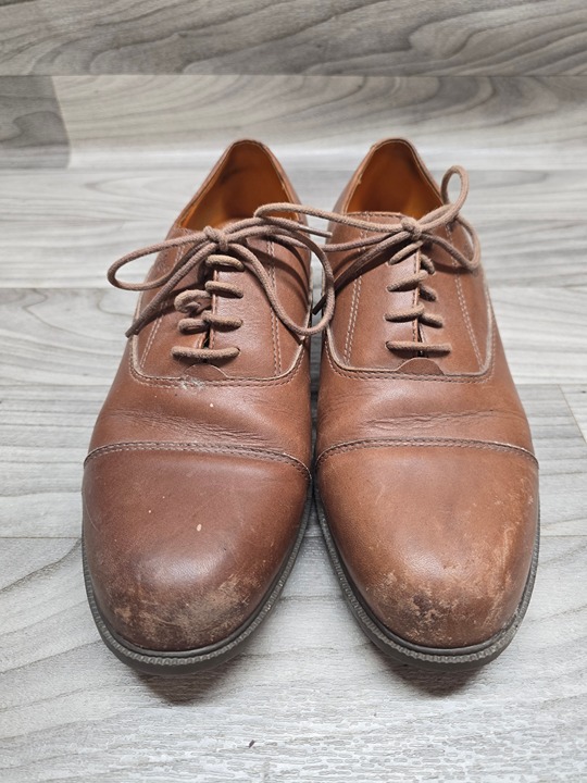 Timberland Mens Shoes Waterproof Size 10M Brown Cap Toe Oxford Pre Owned