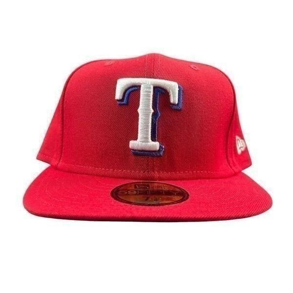 New Era Texas Rangers 59FIFTY Fitted Cap Red Size 7 5/8 MLB Baseball Hat