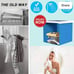 Upcabinet Towel Shelf Rack Waterproof Foldable Storage Box
